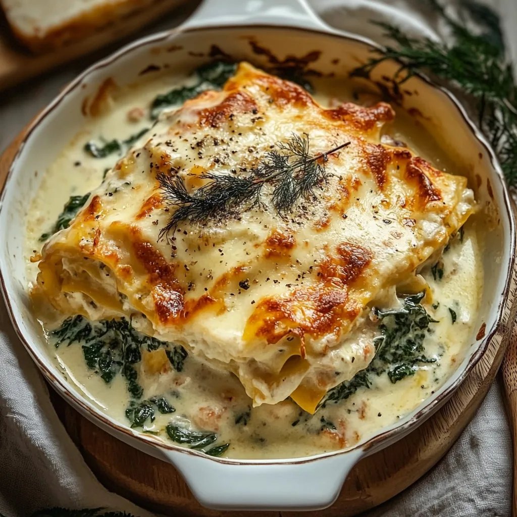 Lachs-Spinat-Lasagne