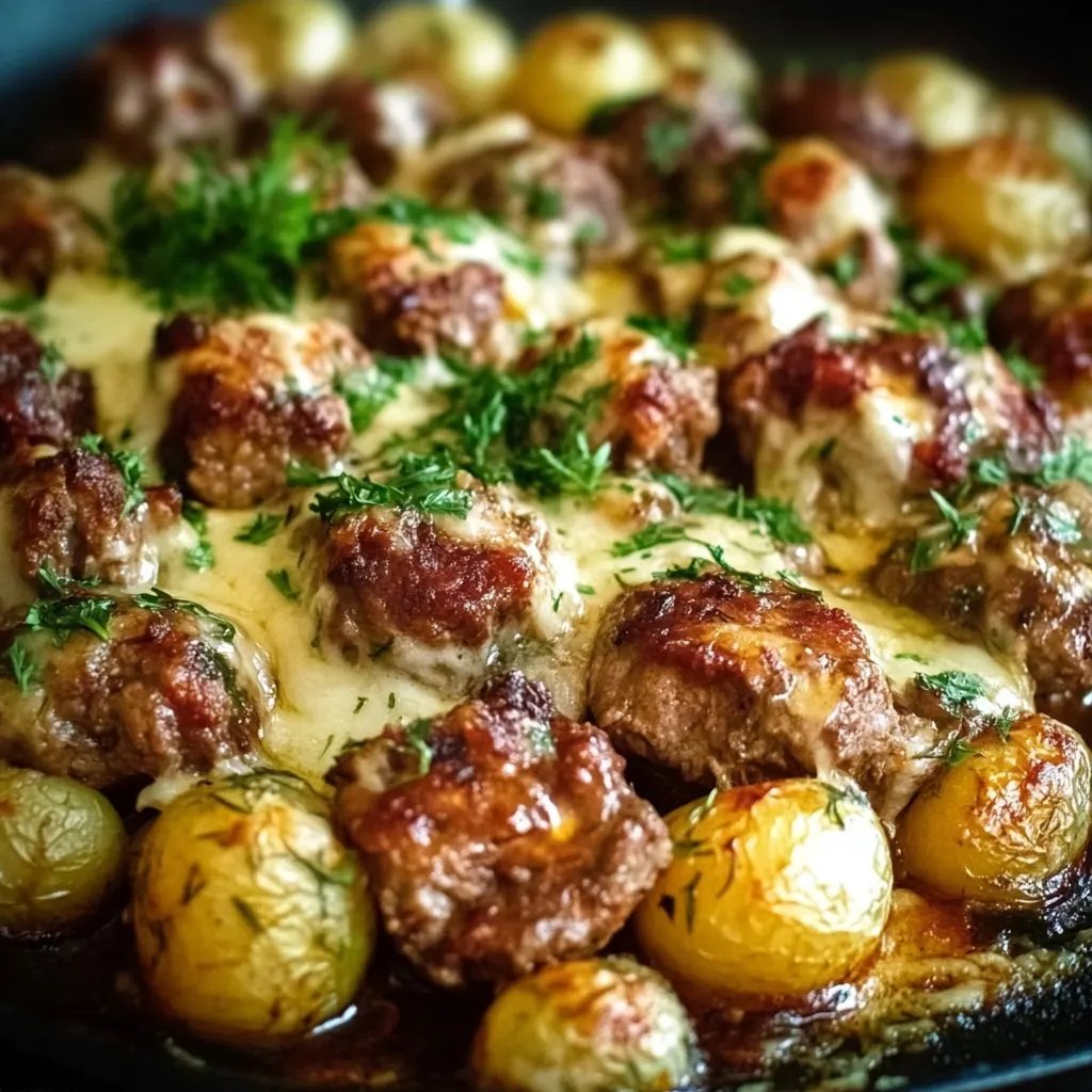 Rosenkohlauflauf mit Hackfleisch und Kartoffeln