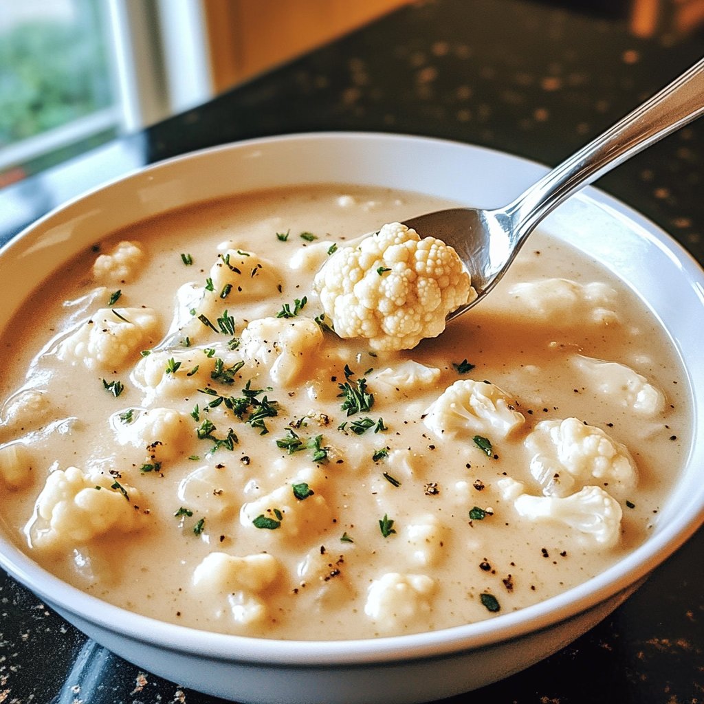 Blumenkohlsuppe für die Familie