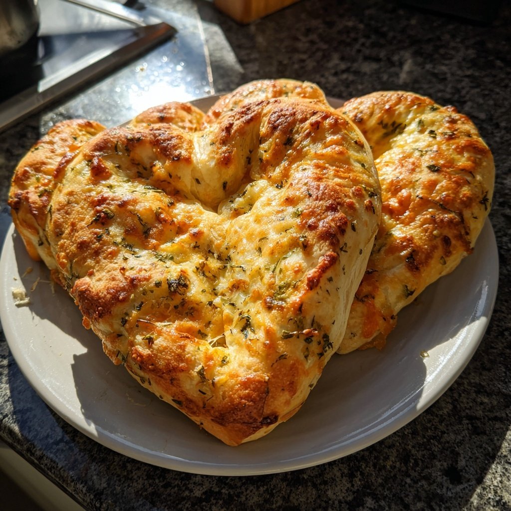 Blätterteig-Herzen mit Käse