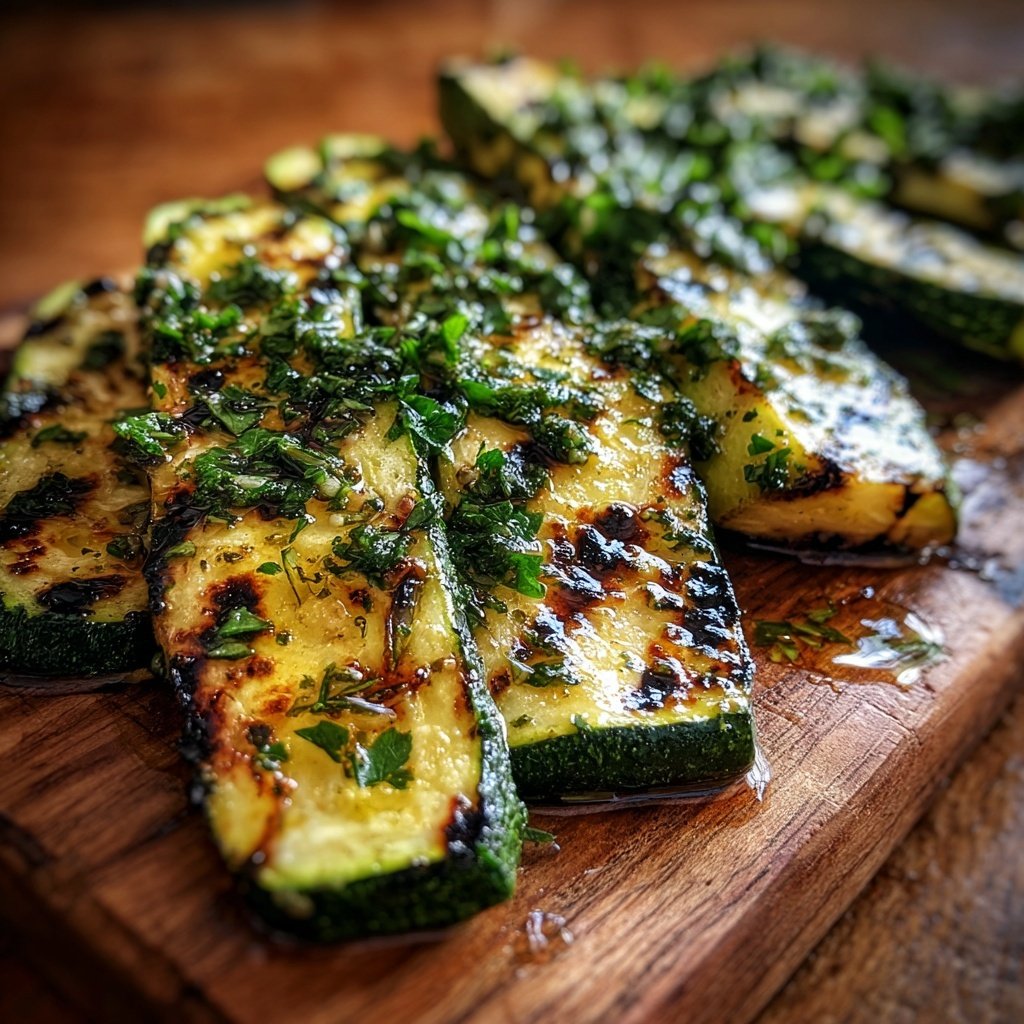 Gegrillte Zucchini Mit Kräuteröl