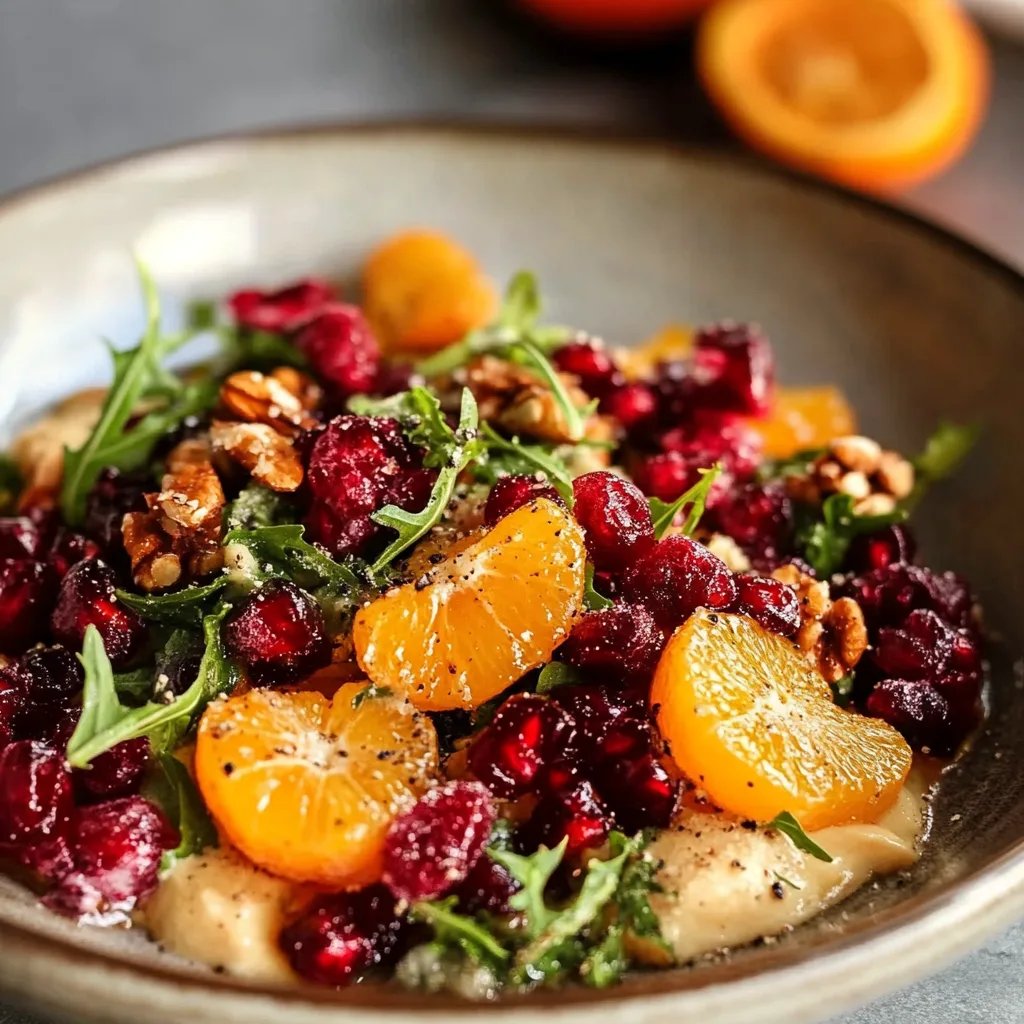 Winter-Salat mit Granatapfel und Orangen