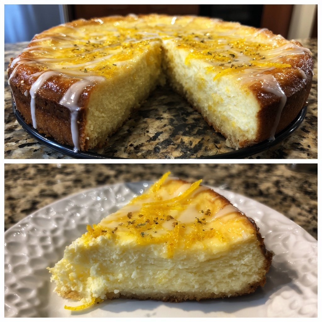 Klassischer Käsekuchen mit Zitronennote