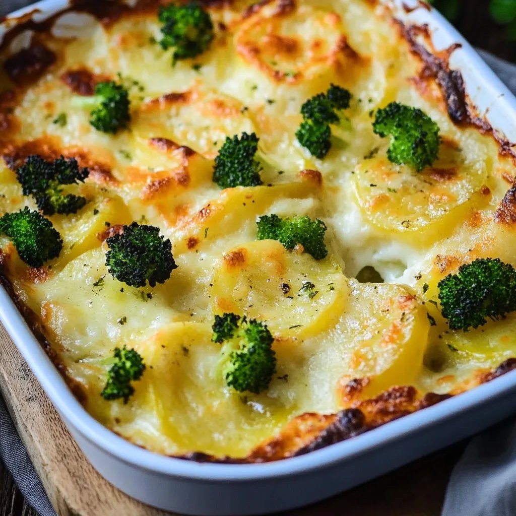 Kartoffel-Gratin Brokkoli