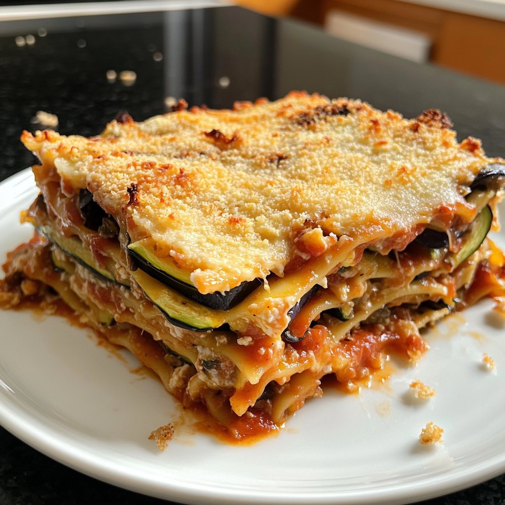 Lasagne mit Zucchini und Aubergine