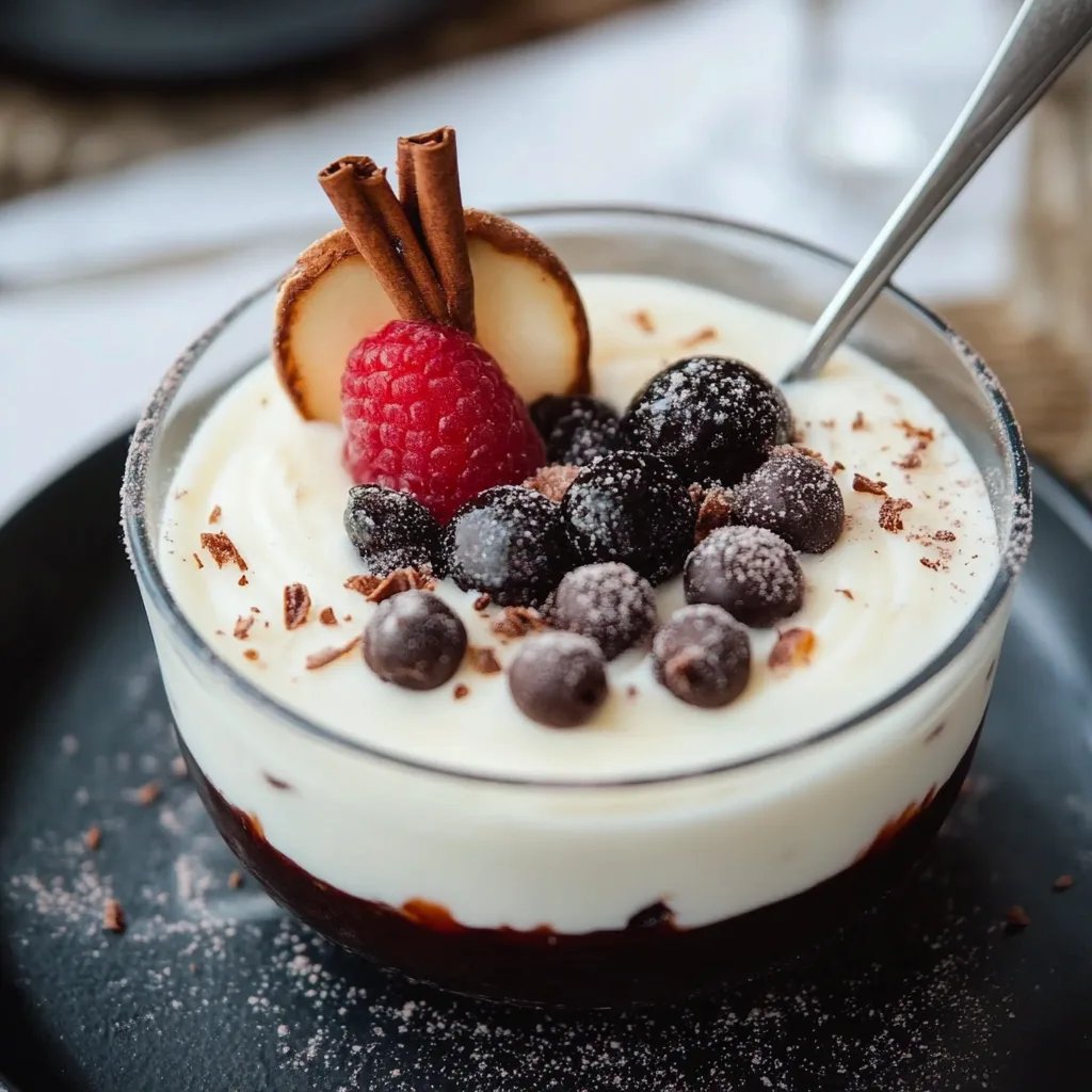 Geschmolzener Schneemann Dessert im Glas