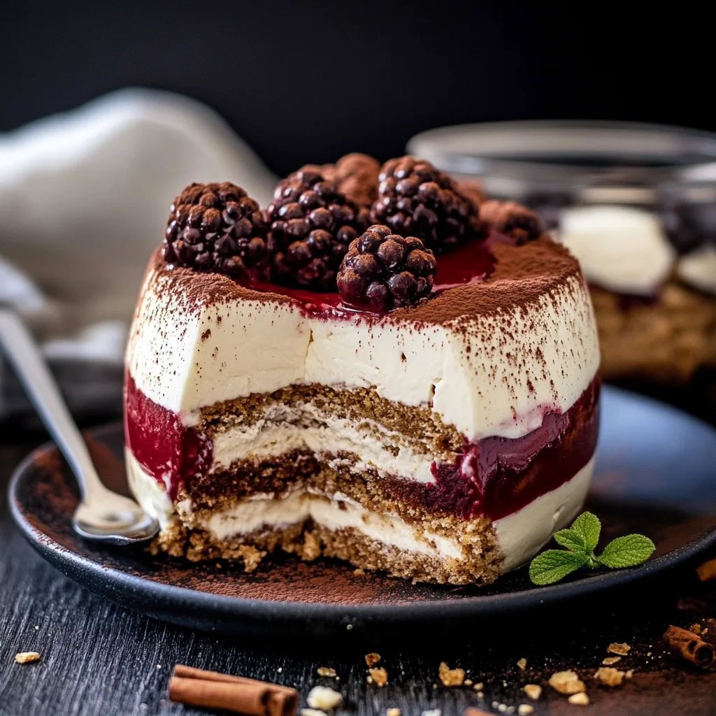 Weihnachtliches Spekulatius-Kirsch-Tiramisu