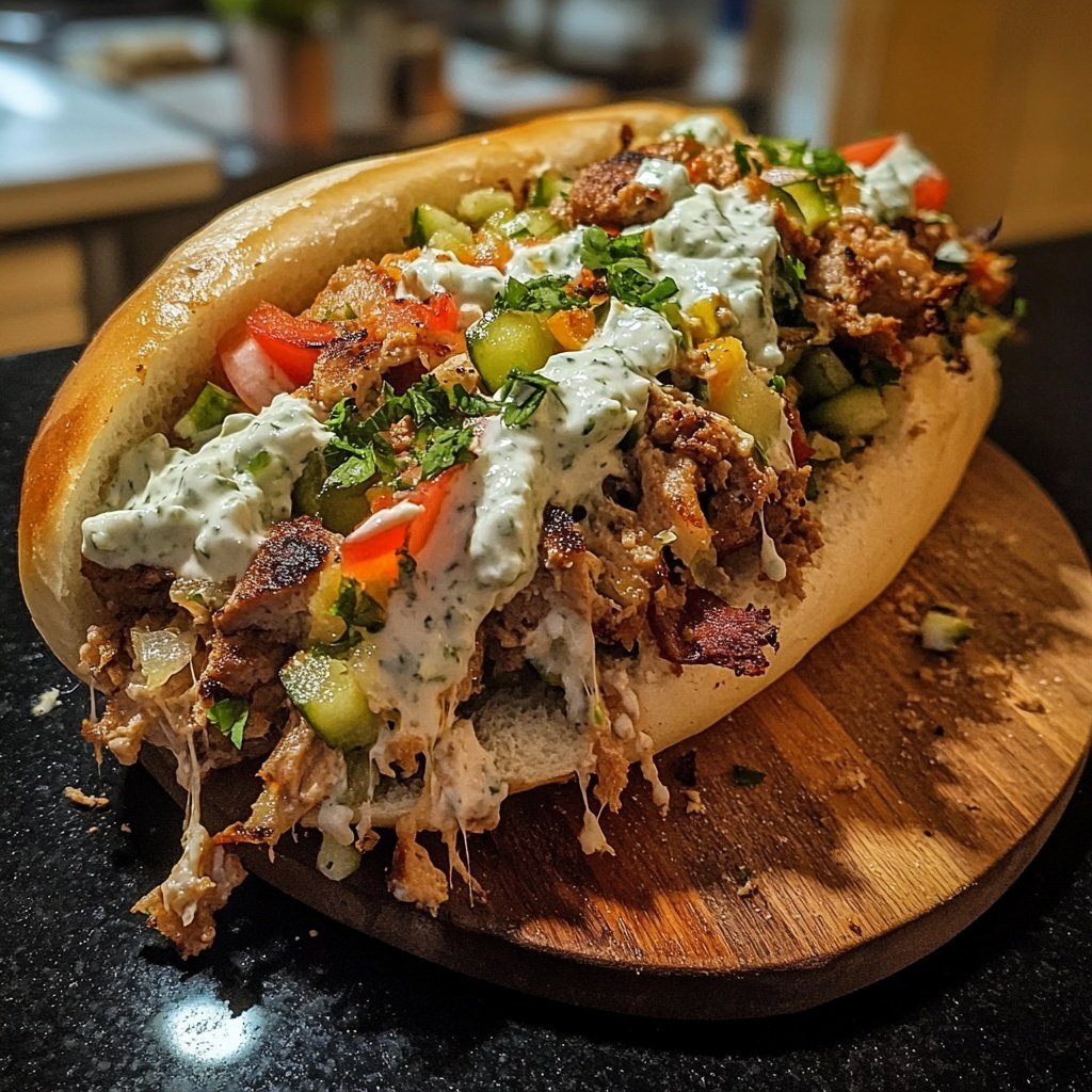 Klassischer Döner Kebab wie vom Imbiss