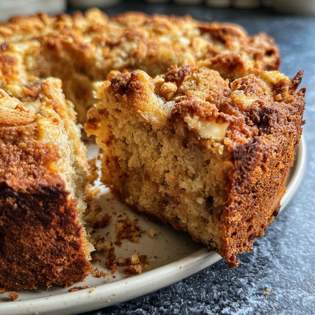 Bananenkuchen mit Hafermehl und Honig