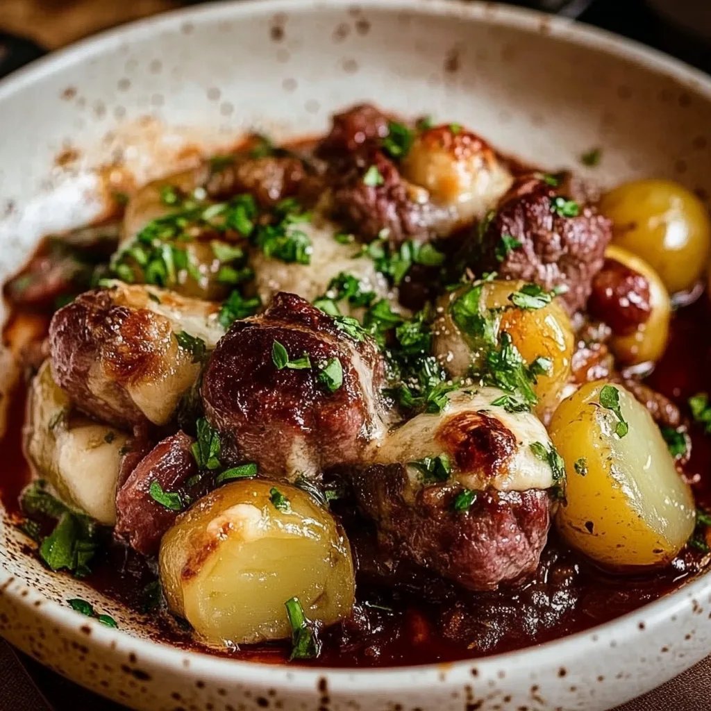 Rosenkohl Auflauf mit Kartoffel und Hackfleisch