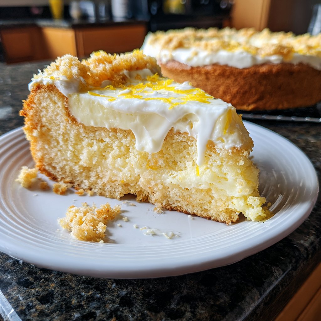 Zitronenkuchen mit Frischkäse