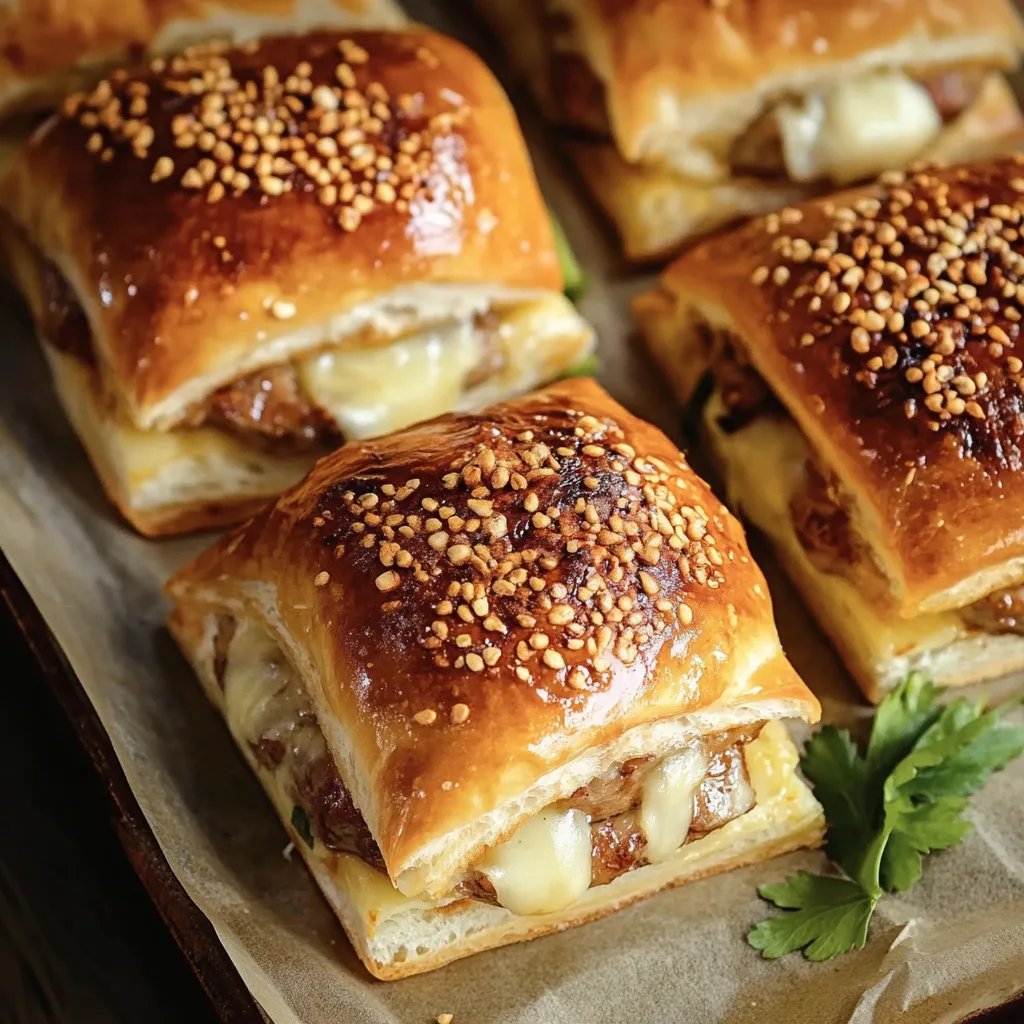 Schinken und Käse Zupfbrot