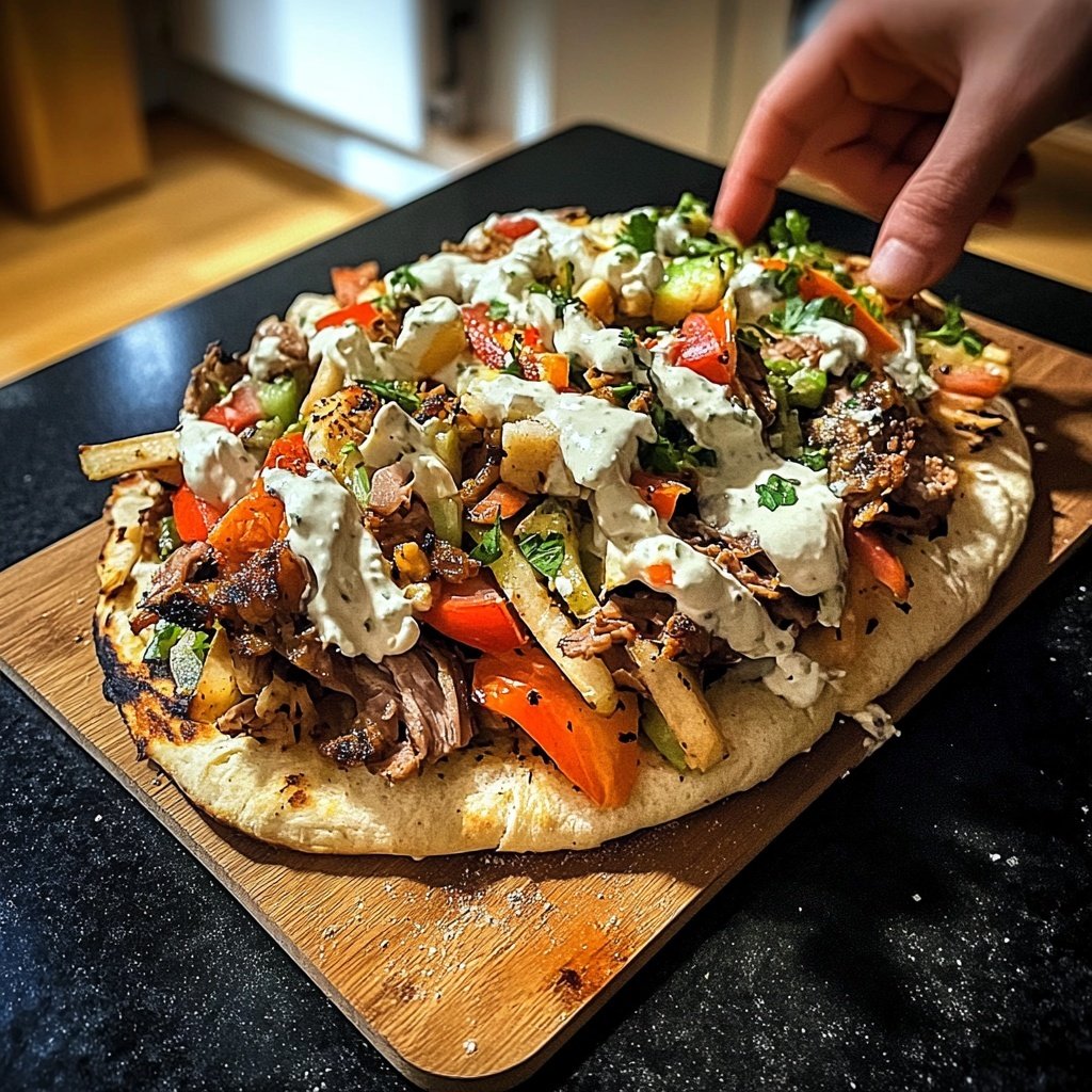 Döner mit hausgemachtem Brot